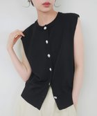 【リアン/Lian】のニュアンスメタルボタンニットベスト 人気、トレンドファッション・服の通販 founy(ファニー) ファッション Fashion レディースファッション Fashion for Women アウター Coat / Outerwear Collection トップス・カットソー Cut & Sew Tops ニット Knit Tops & Sweaters ベスト&ジレ / 重ね着スタイル Vests & Gilets サマー Summer, Summer Style シンプル Simple, Minimal ベスト Vest, Waistcoat thumbnail ブラック|ID: prp329100004598586 ipo3291000000033507581