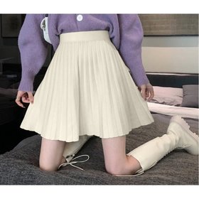 【ミニミニストア/miniministore】のプリーツスカート 編み レディース 韓国 人気、トレンドファッション・服の通販 founy(ファニー) ファッション Fashion レディースファッション Fashion for Women スカート Skirts プリーツスカート / 上品フェミニンスタイル Pleated Skirts アクリル Acrylic Material ショート Short, Short Length シンプル Simple, Minimal フレア Flare, Flared プリーツ Pleats, Pleated ベーシック Basic, Essential ミニスカート Mini Skirt, Short Skirt 定番 Standard, Basic Item |ID:prp329100004598609