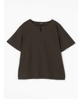 【アクアスキュータム/Aquascutum】のスキッパー5分袖カットソー 人気、トレンドファッション・服の通販 founy(ファニー) ファッション Fashion レディースファッション Ladies' Fashion Online トップス・カットソー Tops/Tshirt カットソー Cut and Sewn カットソー Cut And Sew スキッパー Skipper スリット Slit スーピマ Supima ドレープ Drape ネックレス Necklace フロント Front ベーシック Basic ワンポイント One Point |ID:prp329100004598618