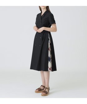 【ブルーレーベル クレストブリッジ/BLUE LABEL CRESTBRIDGE】のタイプライターオープンカラードレス 人気、トレンドファッション・服の通販 founy(ファニー) ファッション Fashion レディースファッション Ladies' Fashion Online ワンピース Dress ドレス Party Dresses ドレス Dress 切替 Switching |ID:prp329100004598667