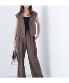 【ナチュラル ビューティー ベーシック/NATURAL BEAUTY BASIC】の古畑星夏さんコラボ クロップドジレセットアップ ブラウン|ID: prp329100004598682 ipo3291000000032688489