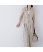 【ナチュラル ビューティー ベーシック/NATURAL BEAUTY BASIC】の古畑星夏さんコラボ クロップドジレセットアップ ベージュ|ID: prp329100004598682 ipo3291000000032688495