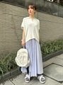 【エミ/emmi】のシアーピンタックフレアスカート インテリア・キッズ・メンズ・レディースファッション・服の通販 founy(ファニー) 　ファッション　Fashion　レディースファッション　Ladies' Fashion Online　スカート　Skirt　Aライン/フレアスカート　Flared A-Line Skirts　クロップド　Cropped　シアー　Sheer　ポケット　Pocket　LBLU[081]|ID: prp329100004598690 ipo3291000000032688550