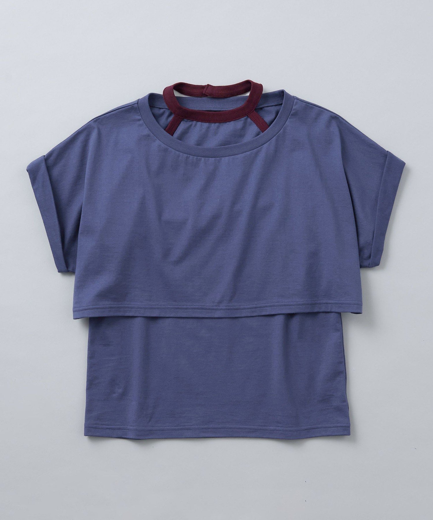 【ビューティ&ユース ユナイテッドアローズ/BEAUTY&YOUTH / UNITED ARROWS】の6(ROKU) レイヤード ホルターネック Tシャツ インテリア・キッズ・メンズ・レディースファッション・服の通販 founy(ファニー) 　ファッション　Fashion　レディースファッション　Ladies' Fashion Online　トップス・カットソー　Tops/Tshirt　シャツ/ブラウス　Shirts/Blouses　ロング / Tシャツ　T-Shirts　キャミソール　Camisole　クロップド　Cropped　夏　Summer　ROYAL|ID: prp329100004598792 ipo3291000000032689302