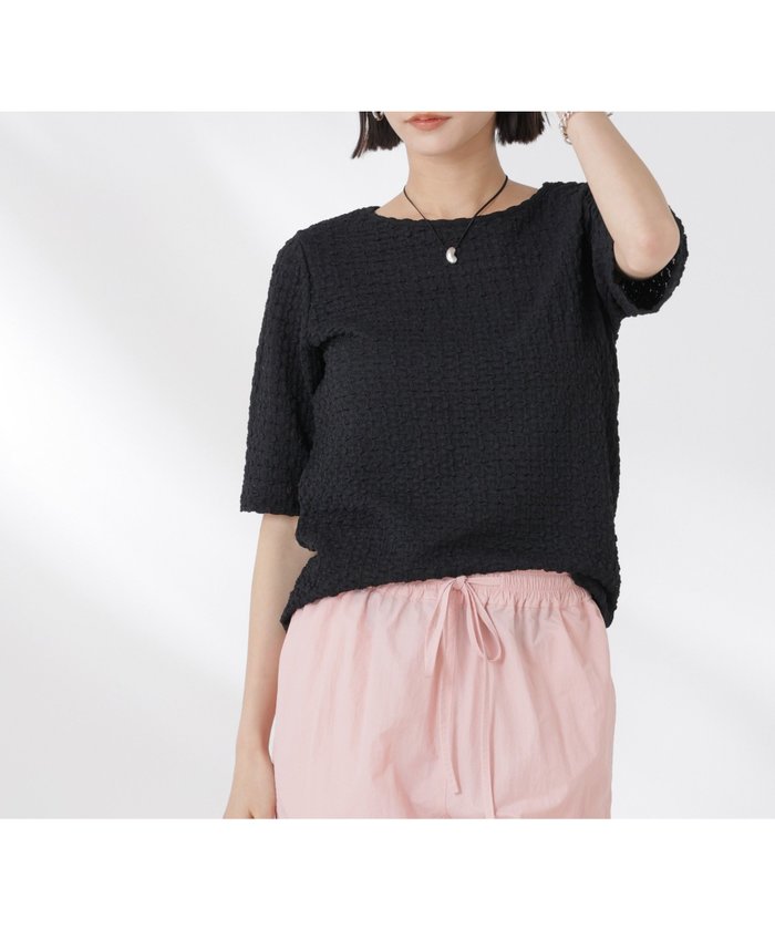 【ナノ ユニバース/nano universe】のカットサッカークルーネックTシャツ インテリア・キッズ・メンズ・レディースファッション・服の通販 founy(ファニー) https://founy.com/ ファッション Fashion レディースファッション Ladies' Fashion Online トップス・カットソー Tops/Tshirt シャツ/ブラウス Shirts/Blouses ロング / Tシャツ T-Shirts インナー Inner カットソー Cut And Sew サッカー Soccer シンプル Simple ジャケット Jacket デニム Denim ベーシック Basic 半袖 Short Sleeve ワイド Wide おすすめ Recommend 夏 Summer 2025年 2025 2025春夏・S/S Ss,Spring/Summer,2025 |ID: prp329100004598793 ipo3291000000032689316