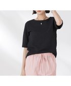 【ナノ ユニバース/nano universe】のカットサッカークルーネックTシャツ ブラック|ID: prp329100004598793 ipo3291000000032689320