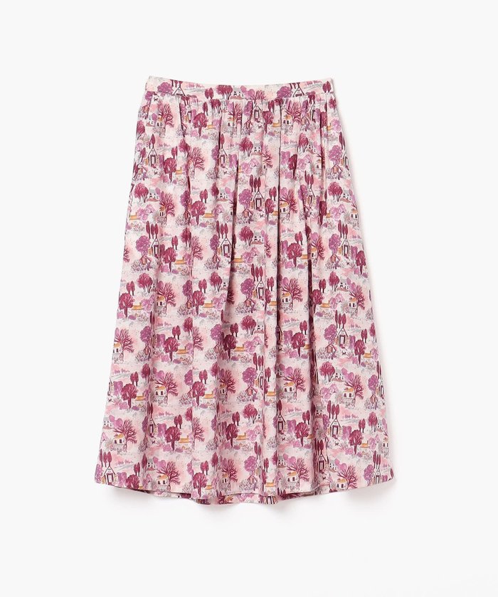 【アニエスベー ファム/agnes b. FEMME】のカントリーハウスプリントスカート インテリア・キッズ・メンズ・レディースファッション・服の通販 founy(ファニー) https://founy.com/ ファッション Fashion レディースファッション Ladies' Fashion Online スカート Skirt フィット Fit プリント Print |ID: prp329100004598805 ipo3291000000032689517