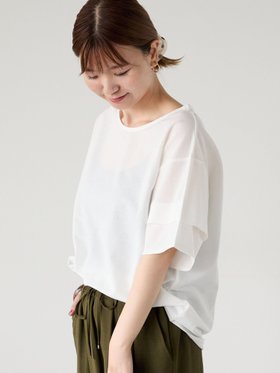 【テチチ/Te chichi】のプレーティング袖タックTシャツ 人気、トレンドファッション・服の通販 founy(ファニー) ファッション Fashion レディースファッション Fashion for Women トップス・カットソー Cut & Sew Tops シャツ・ブラウス・オフィスカジュアル Elegant Blouses & Button-Ups ロングTシャツ・Tシャツ Longline T-Shirts & Tees おすすめ Recommended / Our Picks シンプル Simple, Minimal ラウンド Round, Round Neck エレガント 上品 Elegant 定番 Standard, Basic Item 無地 Plain, Solid Color |ID:prp329100004598811