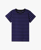 【アニエスベー ファム/agnes b. FEMME】の細ボーダー コットン 半袖Tシャツ Brando ブラック×パープル|ID: prp329100004598843 ipo3291000000032689826