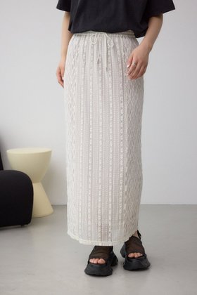 【アズール バイ マウジー/AZUL by moussy】のスイッチングレーススカート 人気、トレンドファッション・服の通販 founy(ファニー) ファッション Fashion レディースファッション Ladies' Fashion Online スカート Skirt おすすめ Recommend ストレッチ Stretch スリット Slit レース Race |ID:prp329100004598862