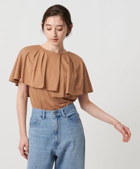 【ユナイテッドアローズ/UNITED ARROWS】のケープフリルカバー2WAY Tシャツ 人気、トレンドファッション・服の通販 founy(ファニー) ファッション Fashion レディースファッション Fashion for Women トップス・カットソー Cut & Sew Tops シャツ・ブラウス・オフィスカジュアル Elegant Blouses & Button-Ups ロングTシャツ・Tシャツ Longline T-Shirts & Tees カットソー Cut and Sewn Top ドレープ Drape, Draping Fabric ノースリーブ Sleeveless, No-Sleeve フェミニン Feminine, Girly フリル Frill, Ruffle フロント Front, Front Design ボトム Bottoms, Lower Wear マニッシュ Mannish, Boyish ミックス Mix, Mixed Style ランダム Random, Irregular リゾート Resort, Vacation Style リラックス Relax, Relaxed Fit おすすめ Recommended / Our Picks エレガント 上品 Elegant |ID:prp329100004598872