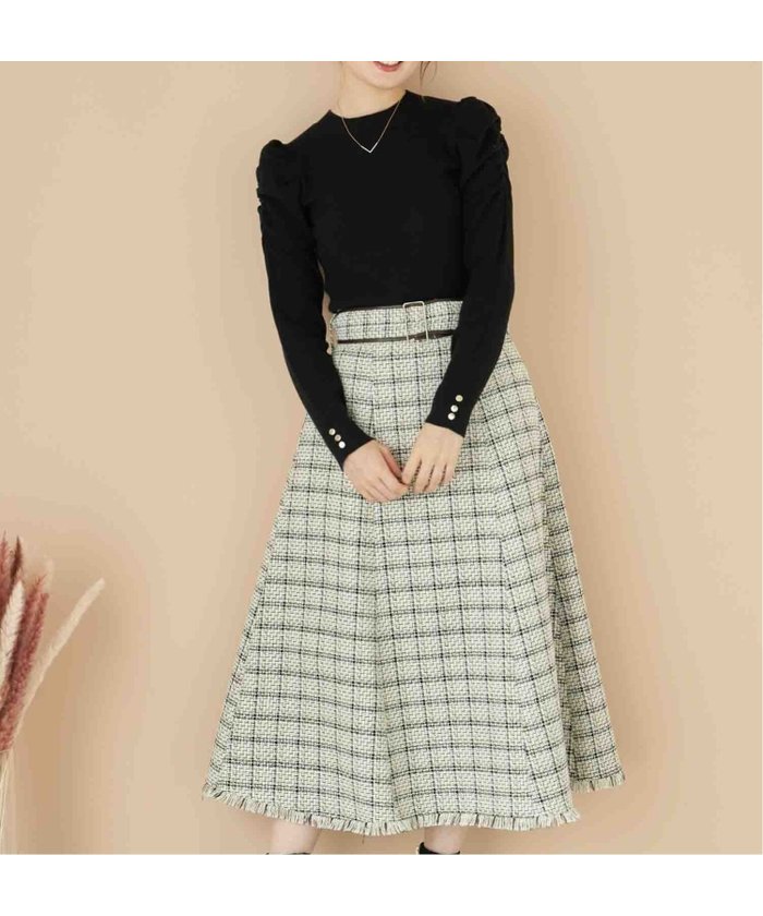 【ノエラ/Noela】の配色ベルトツイードスカート インテリア・キッズ・メンズ・レディースファッション・服の通販 founy(ファニー) https://founy.com/ ファッション Fashion レディースファッション Ladies' Fashion Online スカート Skirt ベルト Belts ツイード Tweed ポケット Pocket エレガント 上品 Elegant 秋 Autumn/Fall |ID: prp329100004598908 ipo3291000000032690615