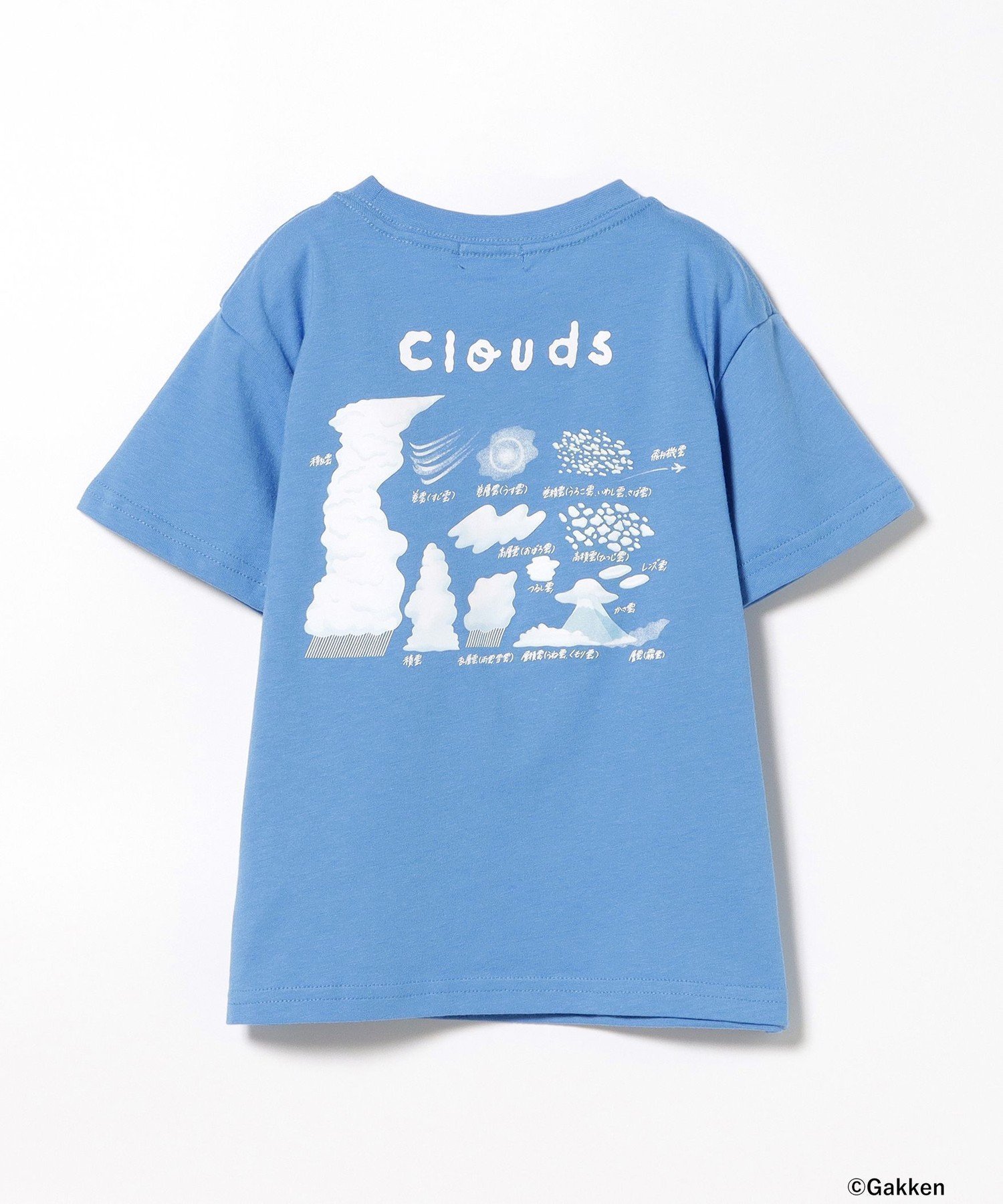 【その他のブランド/Other】の【別注】学研の図鑑LIVE / 地球 Tシャツ (100~150cm) インテリア・キッズ・メンズ・レディースファッション・服の通販 founy(ファニー) 　ファッション　Fashion　キッズファッション　Fashion for Kids　イラスト　Illustration　グラフィック　Graphic, Graphic Design　スマート　Smart, Elegant　プリント　Print, Printed Pattern　別注　Limited Edition, Custom Order　雲|ID: prp329100004598917 ipo3291000000032995664