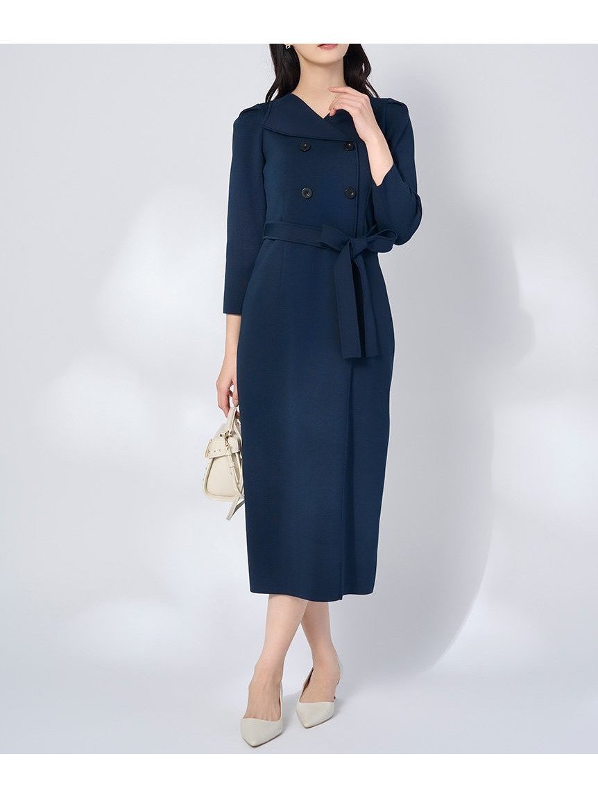 【セルフォード/CELFORD】のアシメカラーニットタイトワンピ インテリア・キッズ・メンズ・レディースファッション・服の通販 founy(ファニー) 　雑誌掲載アイテム　Magazine Items　ファッション雑誌　Fashion Magazines　ビジンヒャッカ　美人百花　ファッション　Fashion　レディースファッション　Ladies' Fashion Online　ワンピース　Dress　3月号　March Issue　アシンメトリー　Asymmetry　エレガント 上品　Elegant　雑誌　Magazine　NVY[089]|ID: prp329100004598923 ipo3291000000032690744