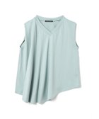 【マーコート/MARcourt】のmizuiro ind Vネックアシンメトリーノースリーブプルオーバー ライトグレー|ID: prp329100004598973 ipo3291000000032691111