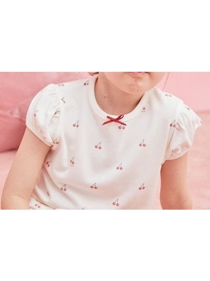 【ジェラート ピケ/gelato pique / KIDS】の【KIDS】チェリー柄Tシャツ インテリア・キッズ・メンズ・レディースファッション・服の通販 founy(ファニー) https://founy.com/ ファッション Fashion キッズファッション KIDS Children’s Clothing おすすめ Recommend ガーリー Girly コンパクト Compact ショート Short スリーブ Sleeve チェリー Cherry プリント Print リボン Ribbon レース Race 夏 Summer |ID: prp329100004598978 ipo3291000000032691144