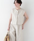 【ヒューマンウーマン/HUMAN WOMAN】のリネンボックスブラウス エクリュ1|ID: prp329100004599002 ipo3291000000032691314