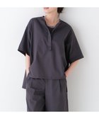 【ヒューマンウーマン/HUMAN WOMAN】のクールマックス混オーバーブラウス チャコール1|ID: prp329100004599020 ipo3291000000032691430