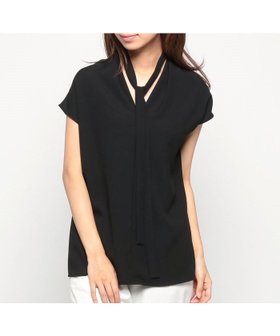【ジョコンダ ロイヤル/JOCONDE ROYAL】のジョコンダ ロイヤル JOCONDE ROYAL 【洗える】Vネックブラウス 人気、トレンドファッション・服の通販 founy(ファニー) ファッション Fashion レディースファッション Ladies' Fashion Online トップス・カットソー Tops/Tshirt シャツ/ブラウス Shirts/Blouses Vネック V-Neck エレガント 上品 Elegant ジャケット Jacket ジョーゼット Georgette スリーブ Sleeve ドレープ Drape フレンチ French 洗える Washable |ID:prp329100004599024