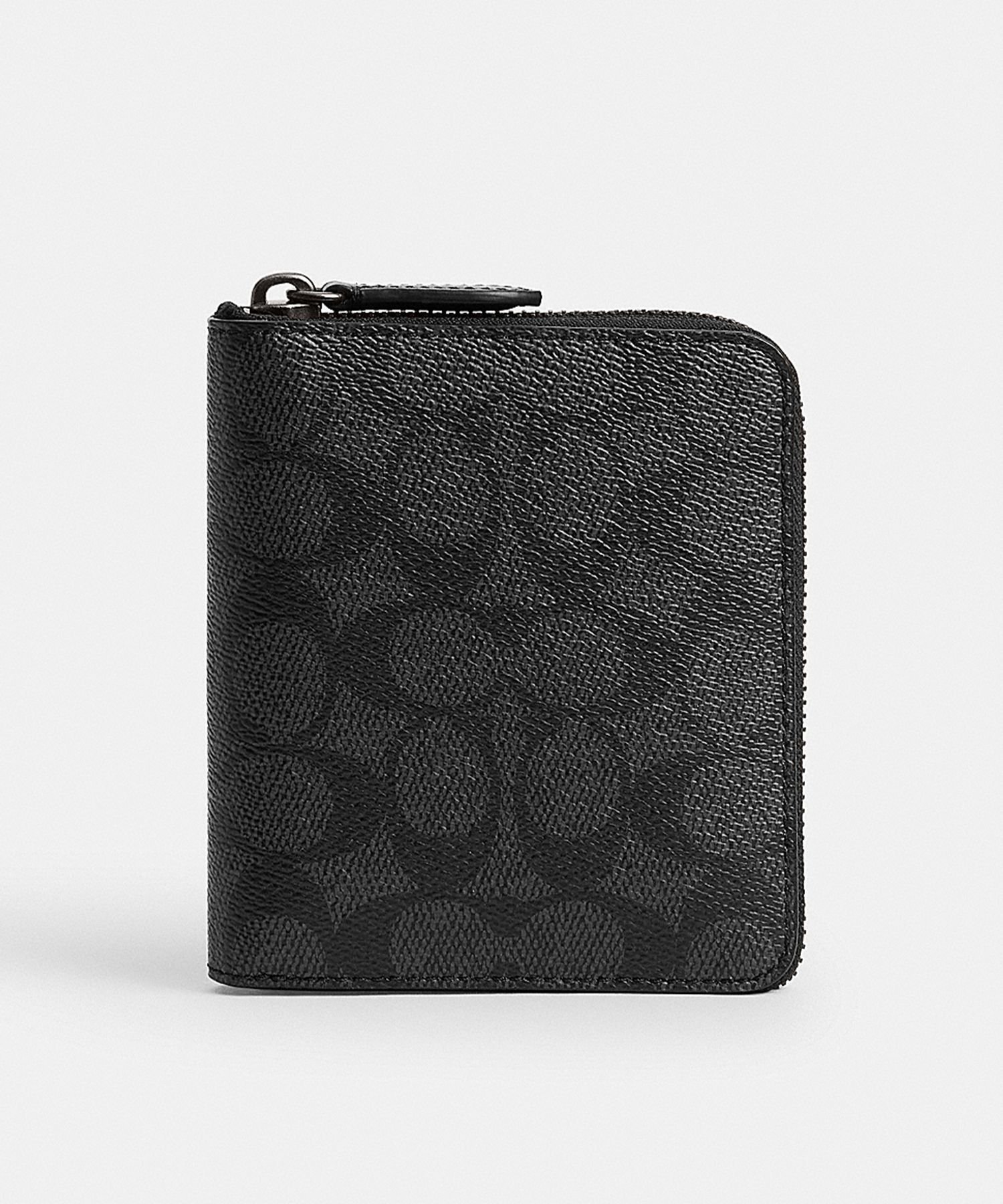 【コーチ/COACH / MEN】のジップ アラウンド コイン ウォレット・シグネチャー キャンバス インテリア・キッズ・メンズ・レディースファッション・服の通販 founy(ファニー) 　ファッション　Fashion　メンズファッション　Men's Style Online　キャンバス　Canvas　コイン　Coin　コンパクト　Compact　ジップ　Zip　財布　Wallet　BLACK|ID: prp329100004599040 ipo3291000000032691634