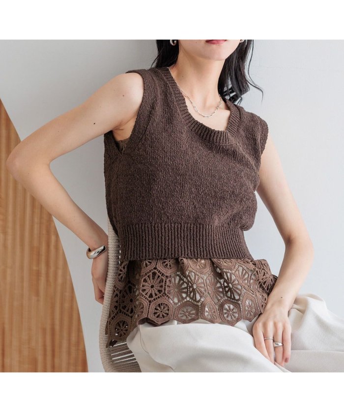【ローリーズファーム/LOWRYS FARM】のスラブバックボタンベスト インテリア・キッズ・メンズ・レディースファッション・服の通販 founy(ファニー) https://founy.com/ ファッション Fashion レディースファッション Ladies' Fashion Online アウター Coat Outerwear トップス・カットソー Tops/Tshirt ベスト/ジレ Gilets/Vests バッグ Bag おすすめ Recommend インナー Inner スリット Slit ノースリーブ No Sleeve 夏 Summer 秋 Autumn/Fall 長袖 Long Sleeve |ID: prp329100004599044 ipo3291000000032691672