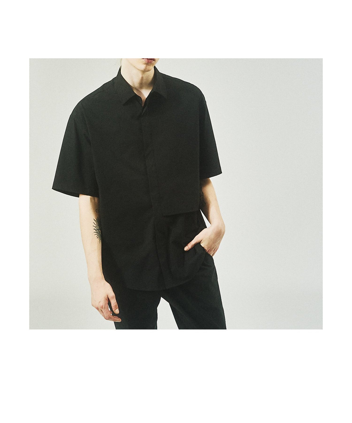【アバハウス/ABAHOUSE / MEN】の【AH ABAHOUSE / セットアップ対応】撥水 ストレッチ 半袖シャツ インテリア・キッズ・メンズ・レディースファッション・服の通販 founy(ファニー) 　ファッション　Fashion　メンズファッション　Men's Style Online　セットアップ　Setup/Men　ジャケット　Jacket　ストレッチ　Stretch　セットアップ　Set Up　トレンド　Trend　半袖　Short Sleeve　おすすめ　Recommend　エレガント 上品　Elegant　ブラック|ID: prp329100004599052 ipo3291000000032691757