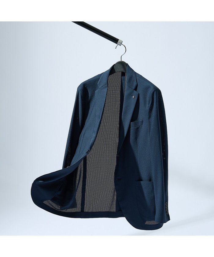 【アバハウス/ABAHOUSE / MEN】の【セットアップ対応/FLEX JACKET】トリコット メッシュジャケット / インテリア・キッズ・メンズ・レディースファッション・服の通販 founy(ファニー) https://founy.com/ ファッション Fashion メンズファッション Men's Style Online セットアップ Setup/Men ジャケット Jacket ストレッチ Stretch セットアップ Set Up メッシュ Mesh ワーク Work 軽量 Lightweight |ID: prp329100004599065 ipo3291000000032691860