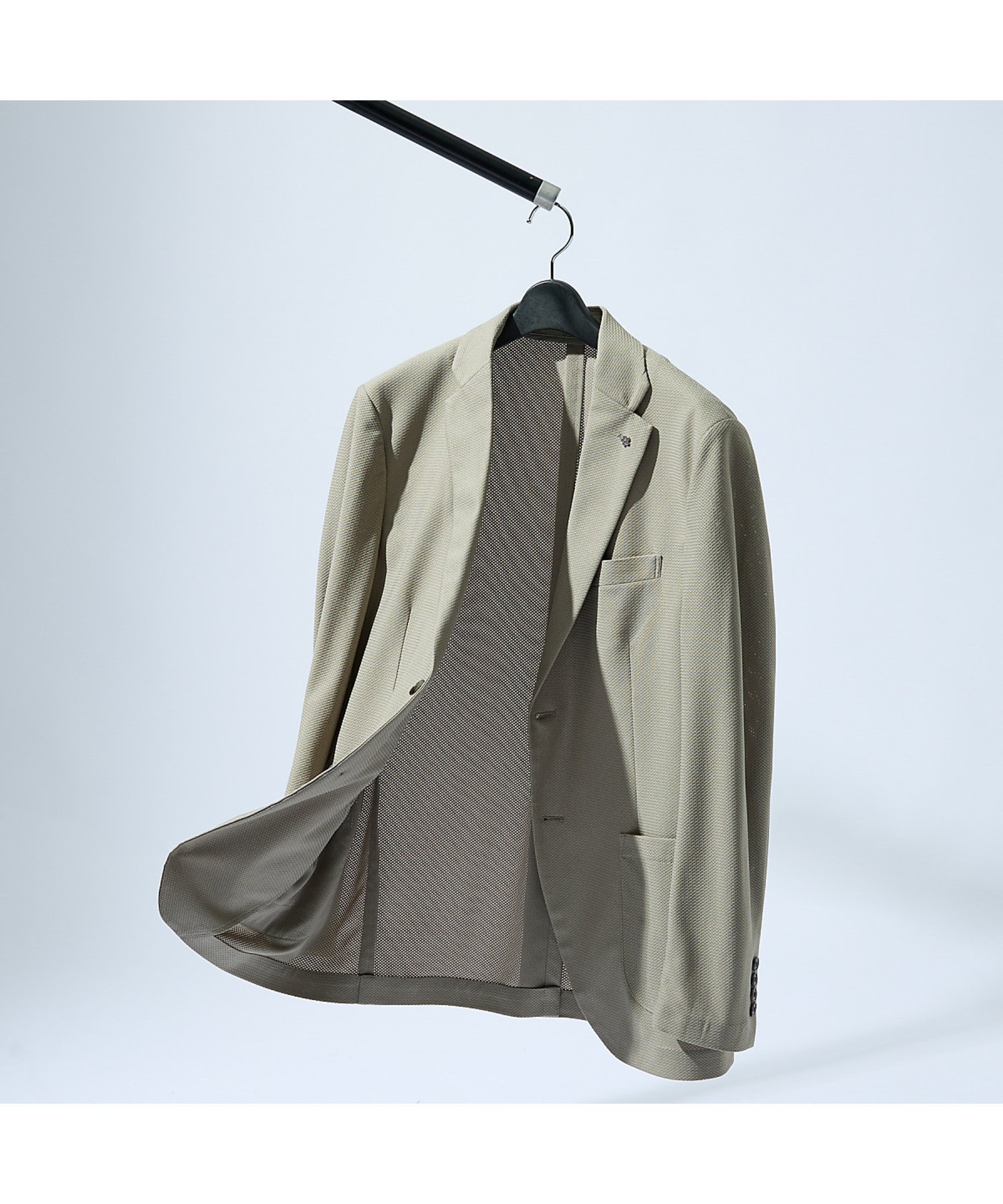 【アバハウス/ABAHOUSE / MEN】の【セットアップ対応/FLEX JACKET】トリコット メッシュジャケット / インテリア・キッズ・メンズ・レディースファッション・服の通販 founy(ファニー) 　ファッション　Fashion　メンズファッション　Men's Style Online　セットアップ　Setup/Men　ジャケット　Jacket　ストレッチ　Stretch　セットアップ　Set Up　メッシュ　Mesh　ワーク　Work　軽量　Lightweight　グレージュ|ID: prp329100004599065 ipo3291000000032691866