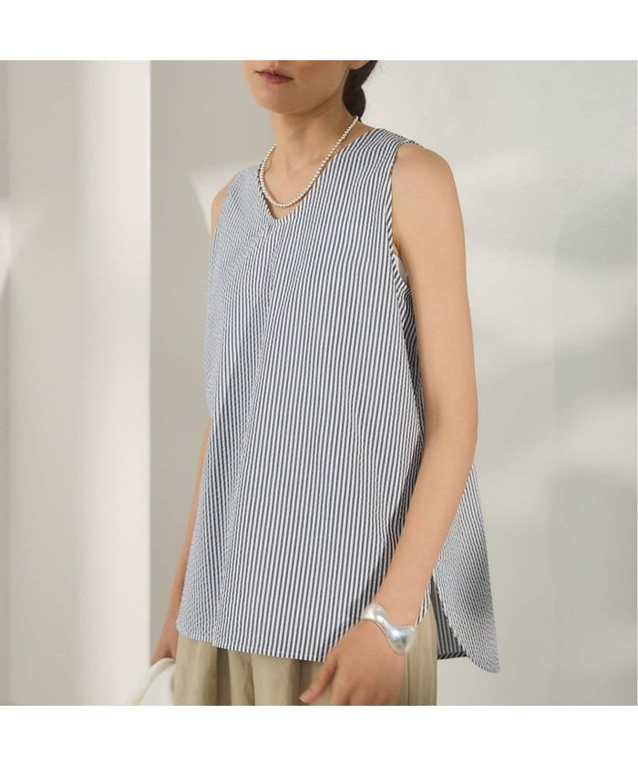 【イエナ/IENA】のBLACK シアサッカータンクトップ インテリア・キッズ・メンズ・レディースファッション・服の通販 founy(ファニー) https://founy.com/ ファッション Fashion レディースファッション Ladies' Fashion Online 2025年 2025 2025-2026秋冬・A/W Aw/Autumn/Winter/Fw/Fall/2025-2026 おすすめ Recommend アウトドア Outdoor サッカー Soccer スポーツ Sports セットアップ Set Up ノースリーブ No Sleeve パターン Pattern エレガント 上品 Elegant 夏 Summer |ID: prp329100004599078 ipo3291000000032691942