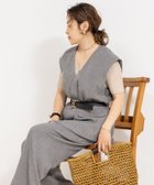 【ノーリーズ/NOLLEY'S】の《セットアップ対応》【PR林 別注アイテム】ウォッシャブルエアーシャークジレ ライトグレー|ID: prp329100004599097 ipo3291000000032692079