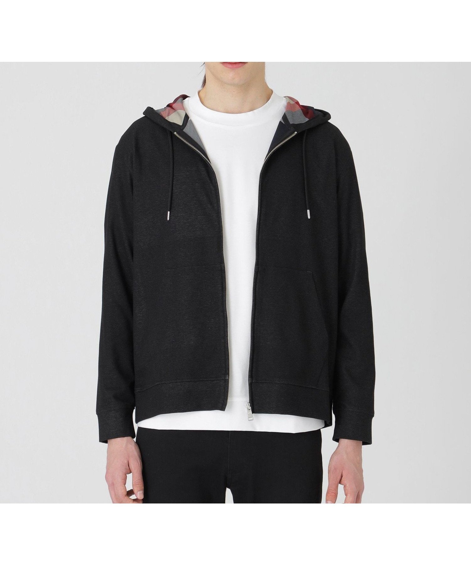 【その他のブランド/Other】の【一部店舗限定】ライトバックチェックパーカー 人気、トレンドファッション・服の通販 founy(ファニー) 　ファッション　Fashion　メンズファッション　Men's Style Online　シンプル　Simple　ダブル　Double　パーカー　Hoodie　フェイス　Face　プリント　Print　ベーシック　Basic　エレガント 上品　Elegant　 other-1|ID: prp329100004599101 ipo3291000000032692100