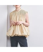 【その他のブランド/Other】のタフタ シャーリング プリーツ ブラウス 人気、トレンドファッション・服の通販 founy(ファニー) ファッション Fashion レディースファッション Fashion for Women トップス・カットソー Cut & Sew Tops シャツ・ブラウス・オフィスカジュアル Elegant Blouses & Button-Ups エレガント 上品 Elegant コンパクト Compact, Small Size シャーリング Shirring, Ruched セットアップ Set-Up, Coordinated Outfit タイトスカート Pencil Skirt, Tight Skirt タフタ Taffeta, Structured Fabric バルーン Balloon, Balloon Silhouette プリーツ Pleats, Pleated ボーダー Border, Stripe 別注 Limited Edition, Custom Order メタル Metal, Metal Parts ランダム Random, Irregular thumbnail BEIGE|ID: prp329100004599107 ipo3291000000033241661