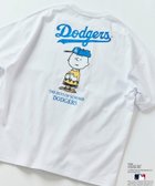 【その他のブランド/Other】のPEANUTS×MLB 別注 ビッグシルエット バックプリント Tシャツ / DODGERS 【限定展開】 25SS ホワイト|ID: prp329100004599118 ipo3291000000032972944