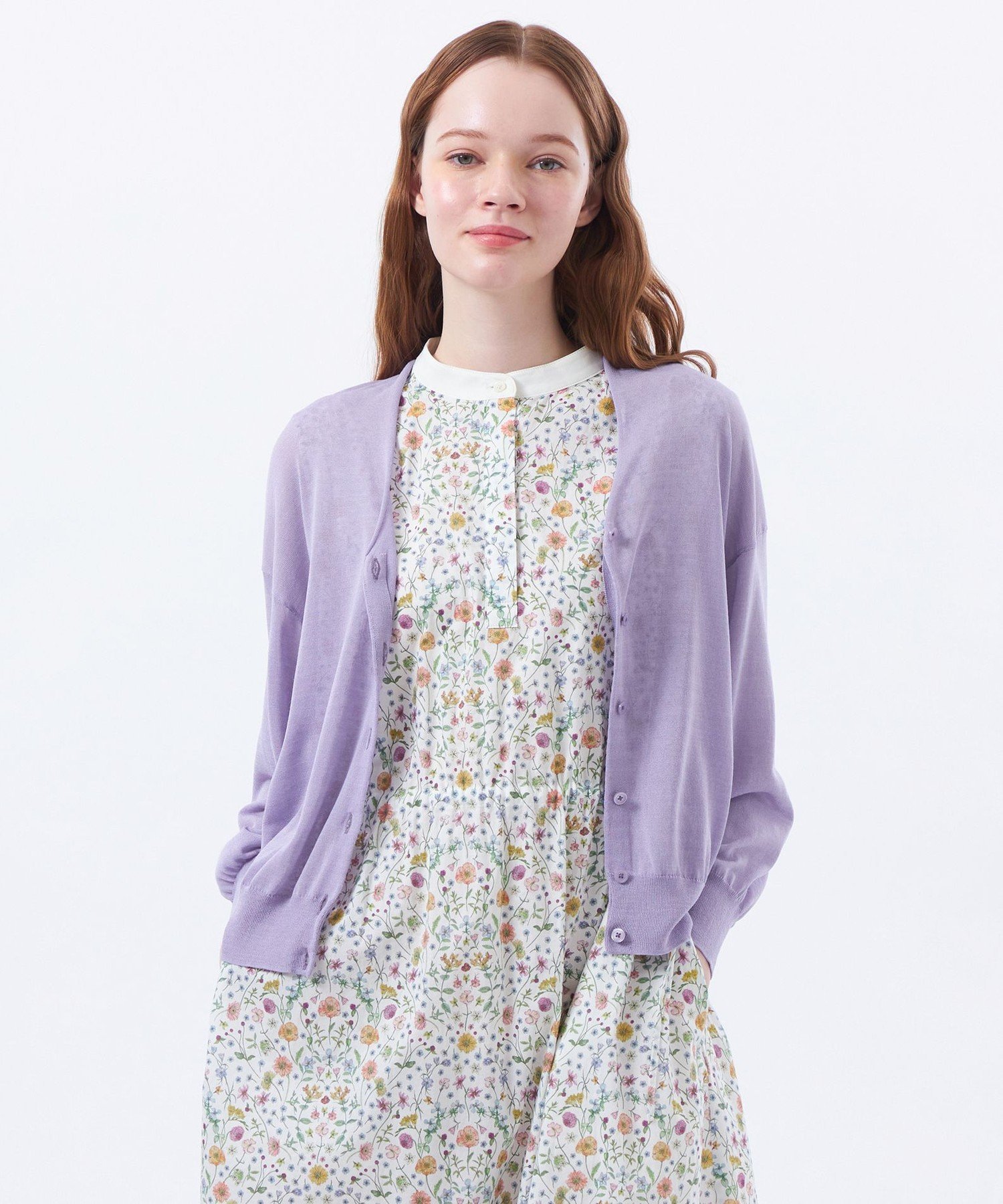 【マッキントッシュ フィロソフィー/MACKINTOSH PHILOSOPHY】のHEAVENLY ドルマンニットカーディガン インテリア・キッズ・メンズ・レディースファッション・服の通販 founy(ファニー) 　ファッション　Fashion　レディースファッション　Ladies' Fashion Online　トップス・カットソー　Tops/Tshirt　ニット　Knit Tops　カーディガン　Cardigans　おすすめ　Recommend　インナー　Inner　カーディガン　Cardigan　シアー　Sheer　夏　Summer　春　Spring　秋　Autumn/Fall　ラベンダー|ID: prp329100004599121 ipo3291000000032692256