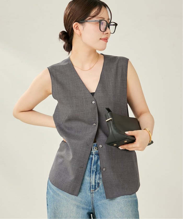 【プラージュ/Plage】のtoropical ジレ インテリア・キッズ・メンズ・レディースファッション・服の通販 founy(ファニー) https://founy.com/ ファッション Fashion レディースファッション Ladies' Fashion Online アウター Coat Outerwear トップス・カットソー Tops/Tshirt ベスト/ジレ Gilets/Vests おすすめ Recommend なめらか Smooth サマー Summer セットアップ Set Up エレガント 上品 Elegant 夏 Summer |ID: prp329100004599128 ipo3291000000032692322