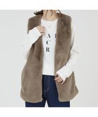 【アバハウスマヴィ/abahouse mavie】のフェイクファーベスト 人気、トレンドファッション・服の通販 founy(ファニー) ファッション Fashion レディースファッション Ladies' Fashion Online アウター Coat Outerwear トップス・カットソー Tops/Tshirt ベスト/ジレ Gilets/Vests バランス Balance フェイクファー Faux Fur フロント Front ベスト Vest ポケット Pocket リアル Real 秋 Autumn/Fall thumbnail ダークベージュ|ID: prp329100004599136 ipo3291000000032692375