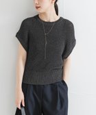【アーバンリサーチ/URBAN RESEARCH】のペーパーヤーンフレンチスリーブニット CHARCOAL|ID: prp329100004599142 ipo3291000000032750608