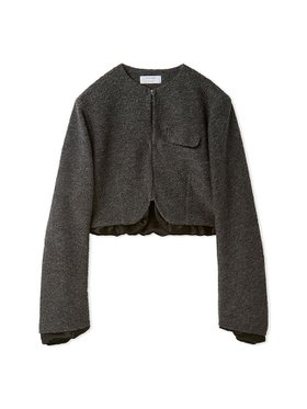 【スタイリング/styling】の【セットアップ対応】【YOSHIMI NAGAO】ショートジャケット 人気、トレンドファッション・服の通販 founy(ファニー) ファッション Fashion レディースファッション Ladies' Fashion Online アウター Coat Outerwear ジャケット Jackets おすすめ Recommend エレガント 上品 Elegant クロップド Cropped コレクション Collection ショート Short ジップ Zip ジャケット Jacket スラックス Slacks セットアップ Set Up チュール Tulle ツイスト Twist バルーン Balloon フロント Front ポケット Pocket ライナー Liner |ID:prp329100004599156