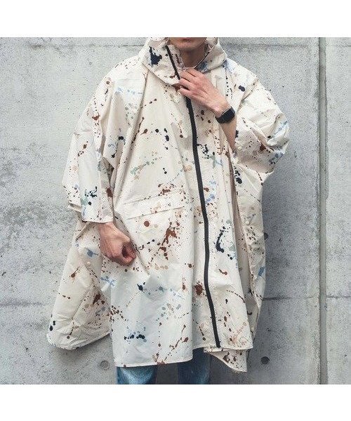 【ゴースローキャラバン/go slow caravan】のKiU/キウ RAIN PONCHO 2ND インテリア・キッズ・メンズ・レディースファッション・服の通販 founy(ファニー) 　ファッション　Fashion　レディースファッション　Ladies' Fashion Online　アウトドア　Outdoor　ドローコード　Draw Cord　ハイネック　High Neck　ポケット　Pocket　ポンチョ　Poncho　定番　Standard　アイボリー|ID: prp329100004599169 ipo3291000000032692752
