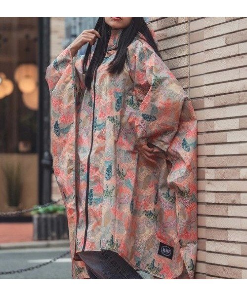【ゴースローキャラバン/go slow caravan】のKiU/キウ RAIN PONCHO 2ND インテリア・キッズ・メンズ・レディースファッション・服の通販 founy(ファニー) 　ファッション　Fashion　レディースファッション　Ladies' Fashion Online　アウトドア　Outdoor　ドローコード　Draw Cord　ハイネック　High Neck　ポケット　Pocket　ポンチョ　Poncho　定番　Standard　柄5|ID: prp329100004599169 ipo3291000000032692762