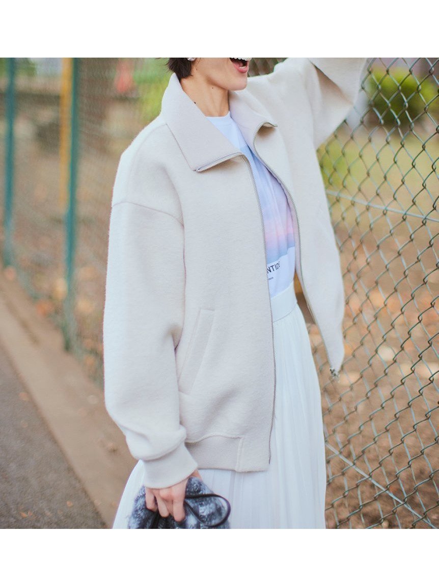 【ミラオーウェン/Mila Owen】のボンディングダブルZIPブルゾン 人気、トレンドファッション・服の通販 founy(ファニー) 　雑誌掲載アイテム　Magazine Picks & Fashion Features　ファッション雑誌　Fashion Magazines　クラッシィ　CLASSY.　ファッション　Fashion　レディースファッション　Fashion for Women　アウター　Coat / Outerwear Collection　ブルゾンジャケット・スポーティアウター　Blouson Jackets　3月号　March Issue　シンプル　Simple, Minimal　雑誌　Magazine, Fashion Magazine　ダブル　Double, Double-Breasted　ハイネック　High Neck, Mock Neck　バランス　Balance, Style Balance　フォルム　Silhouette, Form　ブルゾン　Blouson, Bomber Jacket　ベスト　Vest, Waistcoat　ベーシック　Basic, Essential　ボンディング　Bonding, Bonded Fabric　リブニット　Rib Knit, Ribbed Knit　おすすめ　Recommended / Our Picks　 other-1|ID: prp329100004599204 ipo3291000000032693167