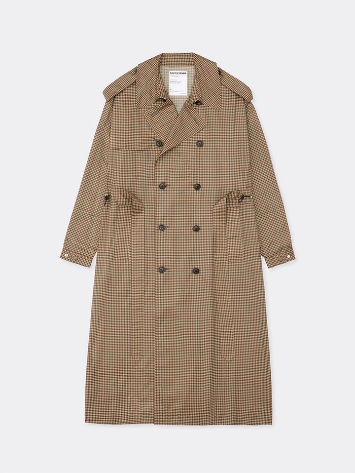 【その他のブランド/Other】のGUN CLUB CHECK TRENCH COAT インテリア・キッズ・メンズ・レディースファッション・服の通販 founy(ファニー) https://founy.com/ ファッション Fashion レディースファッション Ladies' Fashion Online アウター Coat Outerwear コート Coats トレンチコート Trench Coats コンパクト Compact タフタ Taffeta ハーフ Half 旅行 Travel 軽量 Lightweight |ID: prp329100004599207 ipo3291000000032693186