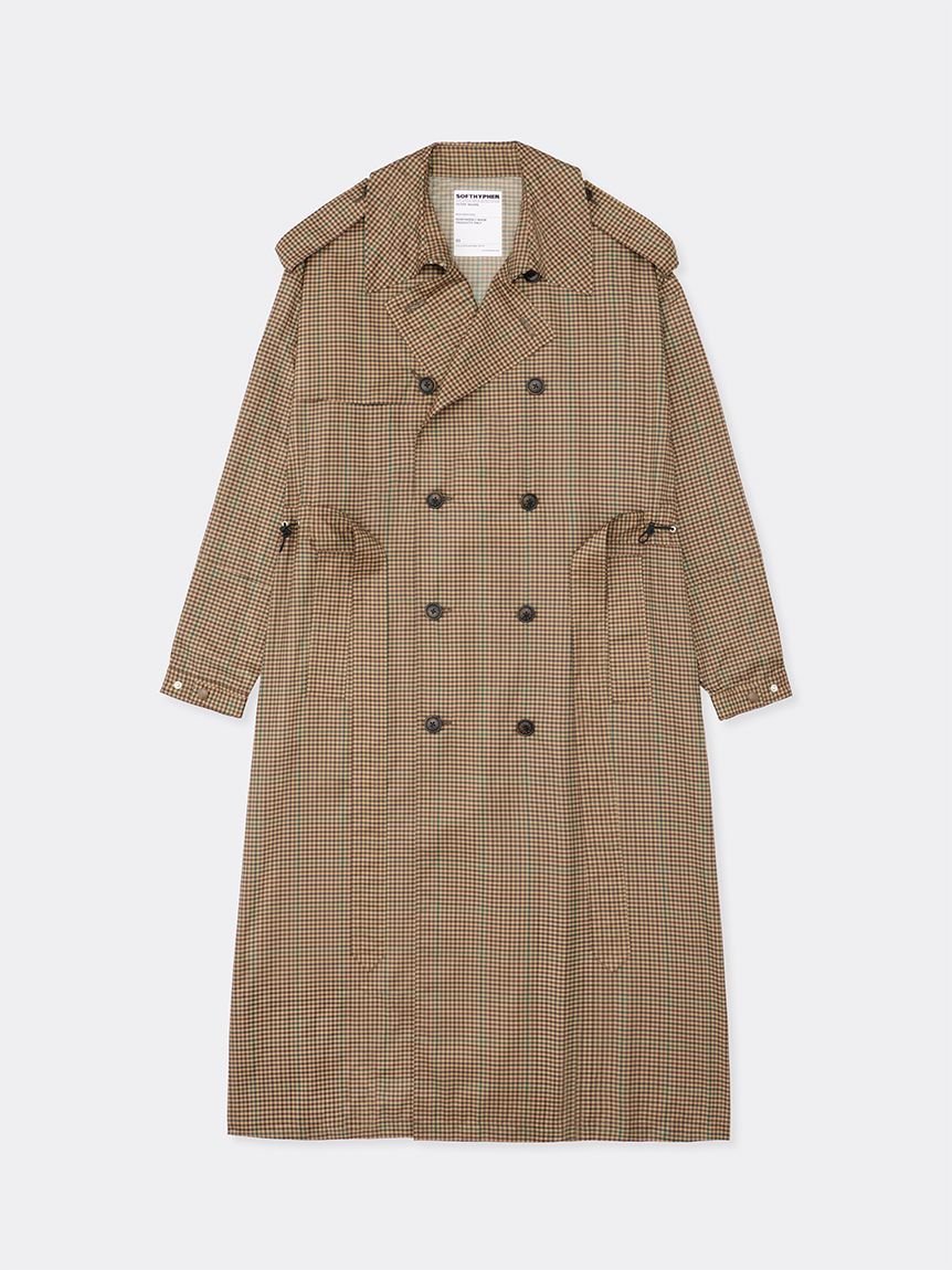 【その他のブランド/Other】のGUN CLUB CHECK TRENCH COAT 人気、トレンドファッション・服の通販 founy(ファニー) 　ファッション　Fashion　レディースファッション　Ladies' Fashion Online　アウター　Coat Outerwear　コート　Coats　トレンチコート　Trench Coats　コンパクト　Compact　タフタ　Taffeta　ハーフ　Half　旅行　Travel　軽量　Lightweight　 other-1|ID: prp329100004599207 ipo3291000000032693186