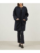 【ミラオーウェン/Mila Owen】のノーカラーフラップポケット付きポンチコート 人気、トレンドファッション・服の通販 founy(ファニー) ファッション Fashion レディースファッション Fashion for Women アウター Coat / Outerwear Collection コート・ロングコート・ピーコート Long Coats, Peacoats & More シンプル Simple, Minimal スタイリッシュ Stylish, Fashionable ストレッチ Stretch, Stretchy Fabric トレンド Trend, Trending Now ハーフ Half, Half-Length フォルム Silhouette, Form フロント Front, Front Design エレガント 上品 Elegant 今季 This Season, Current Season 春 Spring thumbnail DNVY[090]|ID: prp329100004599217 ipo3291000000033670652