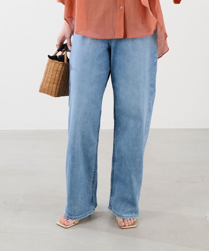 【マイカ ディール/MICA & DEAL】の【YANUK】AIRY Really Light ルーズストレートデニム-Joan 2サイズ展開 インテリア・キッズ・メンズ・レディースファッション・服の通販 founy(ファニー) https://founy.com/ ファッション Fashion レディースファッション Ladies' Fashion Online ジーンズ Jeans ストレート Straight デニム Denim ポケット Pocket メンズ Mens ヨーク Yoke エレガント 上品 Elegant |ID: prp329100004599218 ipo3291000000032693249