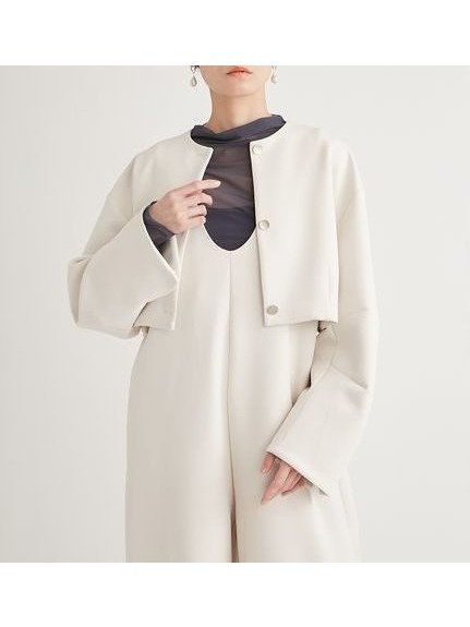 【エミ/emmi】のecoダンボールニットジャケット インテリア・キッズ・メンズ・レディースファッション・服の通販 founy(ファニー) https://founy.com/ ファッション Fashion レディースファッション Ladies' Fashion Online アウター Coat Outerwear ジャケット Jackets インナー Inner カーディガン Cardigan シンプル Simple ジャケット Jacket ポケット Pocket ワイド Wide ビジネス 仕事 通勤 Business |ID: prp329100004599220 ipo3291000000032693254