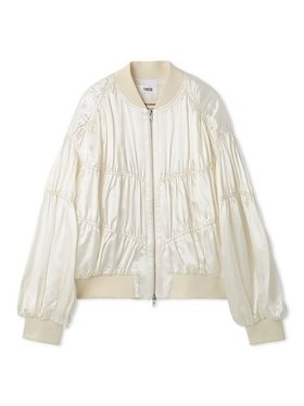【ファーファー/FURFUR】の【WEB・一部店舗限定カラー】ギャザーMA1ブルゾン 人気、トレンドファッション・服の通販 founy(ファニー) ファッション Fashion レディースファッション Fashion for Women アウター Coat / Outerwear Collection ブルゾンジャケット・スポーティアウター Blouson Jackets ギャザー Gathered, Ruffled サテン Satin, Glossy Fabric フェミニン Feminine, Girly ブルゾン Blouson, Bomber Jacket ボトム Bottoms, Lower Wear |ID:prp329100004599225