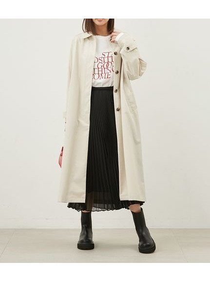 【ミラオーウェン/Mila Owen】のステンカラーコート 人気、トレンドファッション・服の通販 founy(ファニー) 　ファッション　Fashion　レディースファッション　Ladies' Fashion Online　アウター　Coat Outerwear　コート　Coats　エレガント 上品　Elegant　春　Spring　シンプル　Simple　トレンド　Trend　フロント　Front　ビジネス 仕事 通勤　Business　 other-1|ID: prp329100004599238 ipo3291000000032693375