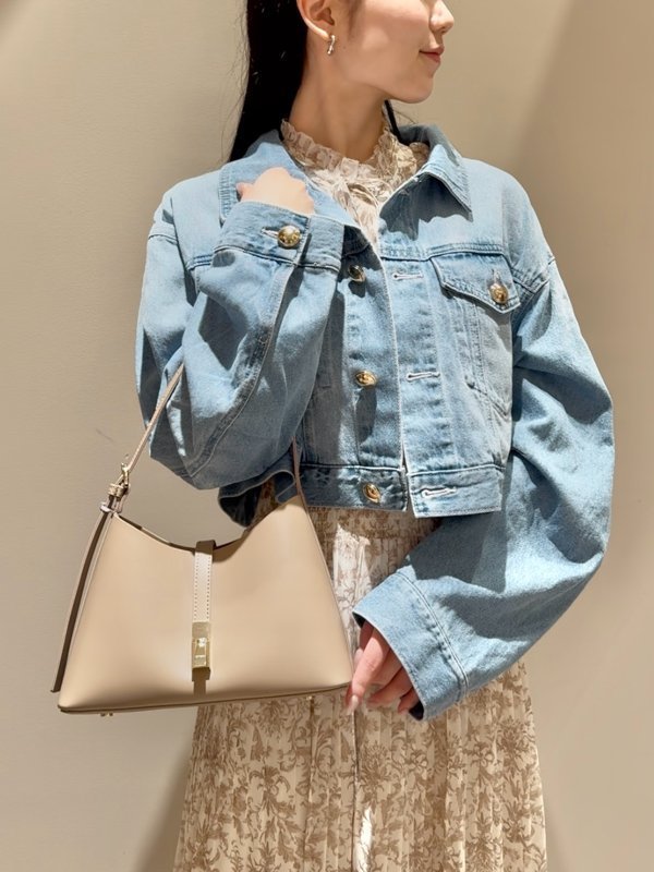 【スナイデル/SNIDEL】のクロップドGジャン インテリア・キッズ・メンズ・レディースファッション・服の通販 founy(ファニー) 　ファッション　Fashion　レディースファッション　Ladies' Fashion Online　アウター　Coat Outerwear　ウォッシュ　Wash　オーガニック　Organic　クロップド　Cropped　今季　This Season　ジャケット　Jacket　デニム　Denim　トレンド　Trend　バランス　Balance　フロント　Front　LBLU[081]|ID: prp329100004599240 ipo3291000000032693388