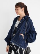 【ヴァン/Vin】のボリュームスリーブデニムジャケット ネイビー|ID: prp329100004599246 ipo3291000000032693438